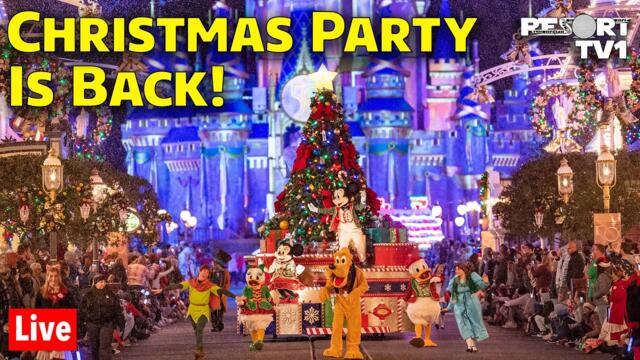 🔴Live: Opening Night - Mickey's Very Merry Christmas Party 2022 - Walt Disney World Live Stream