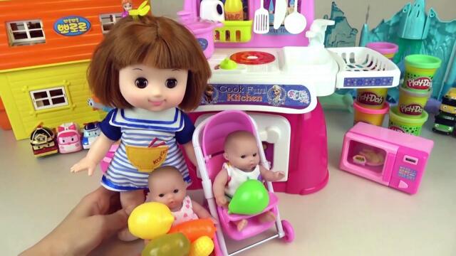 Keranjang dapur dan mainan Baby Doll