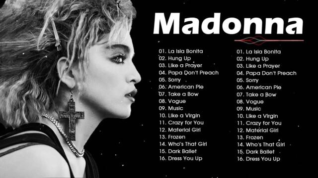 The Best Of Madonna Songs 2022 💕 Madonna Greatest Hits Full Album 💕 La Isla Bonita, Hung Up, ...