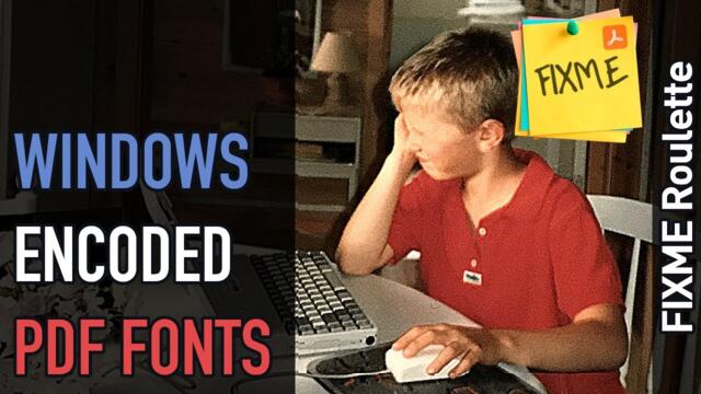 FIXME Roulette: Fallback for missing font glyphs in Windows-encoded PDF documents