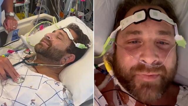 Moment man wakes up from surgery and hears new heart beating for first time