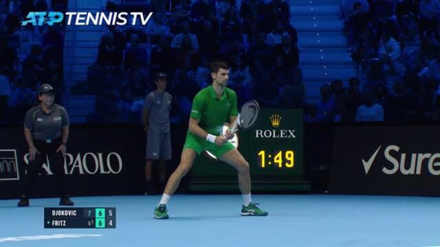 Djokovic close to matching ATP record with win over Fritz