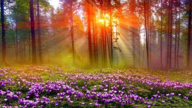 🌞 Слънчеви лъчи в зелената гора ... (music by  Lee Ho Joon) 🌳