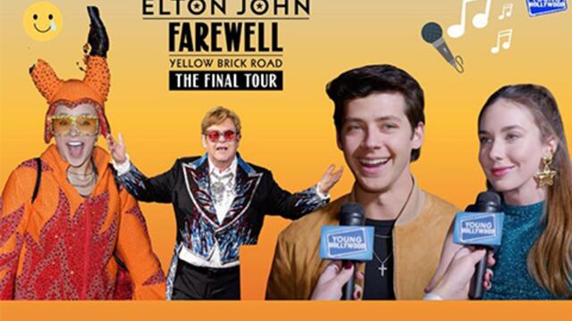 JoJo Siwa, Matt Cornett, & Lyndon Smith Support Elton John's Farewell Concert at Dodger Stadium
