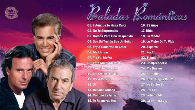 2 HORA DE MÚSICA ROMÁNTICA VIEJITAS PERO BONITAS - JULIO IGLESIAS, EL PUMA, JOSÉ LUIS PERALES