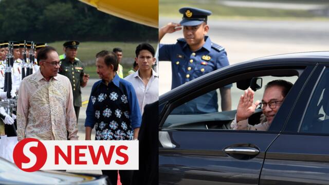 Brunei Sultan surprises Anwar by driving him to Seri Perdana