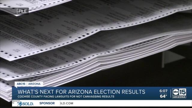 Cochise County facing lawsuits for not canvassing election results