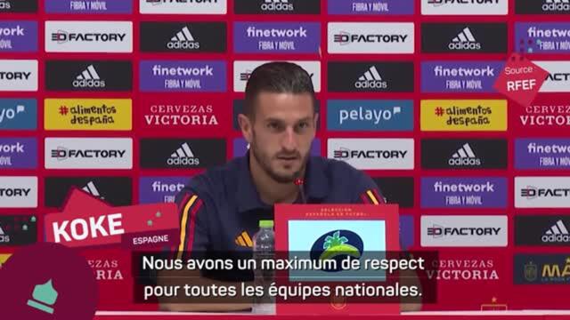 Espagne - Koke ne craint pas un quart éventuel face au Brésil : "Nous n'avons peur de personne"
