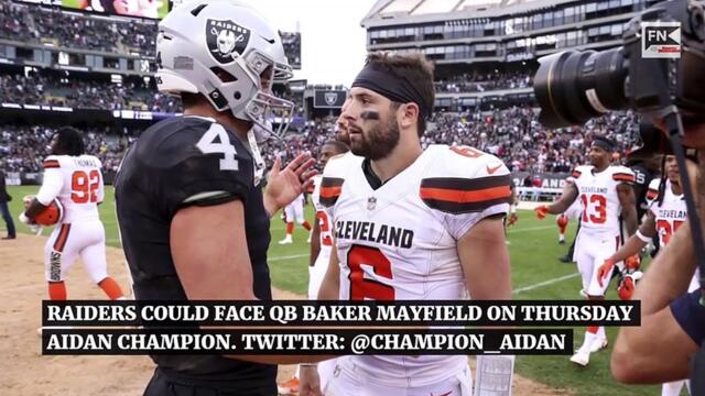 Raiders Could Face QB Baker Mayfield on Thursday