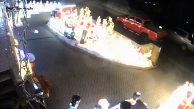 The thieves taking the Coca-Cola truck's cab