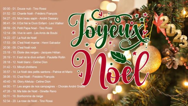 Chansons de Noël en Française ⛄Compilation des plus belles chansons de Noël 🎄Joyeux Noël ⛄❄️