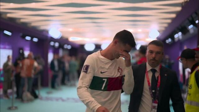 Ronaldo leaves pitch in tears as Portugal knocked out World Cup