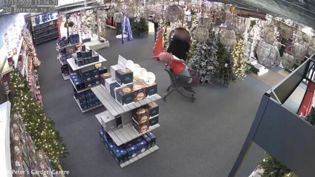 Brazen ‘grinch’ steals giant Santa decoration from family-run garden centre