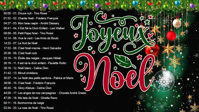Chansons de Noël en Française 🎅🔊Compilation des plus belles chansons de Noël ❄️Joyeux Noël