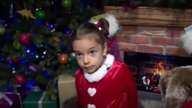 Four-year-old girl fulfils wish of walking unaided to meet Santa after spinal cord injury
