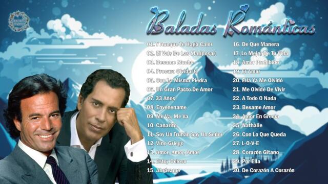 JULIO IGLESIAS Y JOSÉ VELEZ MIX 30 SUPER ÉXITOS ROMÁNTICOS DEL RECUERDO