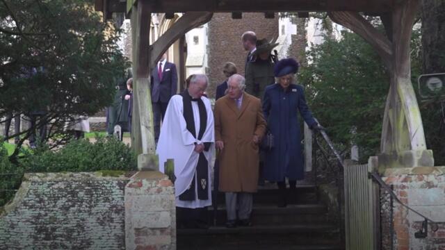 Royal family greet well-wishers after Christmas Day service at Sandringham church