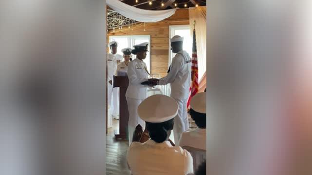 Navy Son Relieves Mom Of Duty After 30 Years Of Navy Service | Happily TV