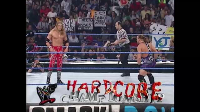 Rob Van Dam vs Edge to retain the WWF Hardcore Championship