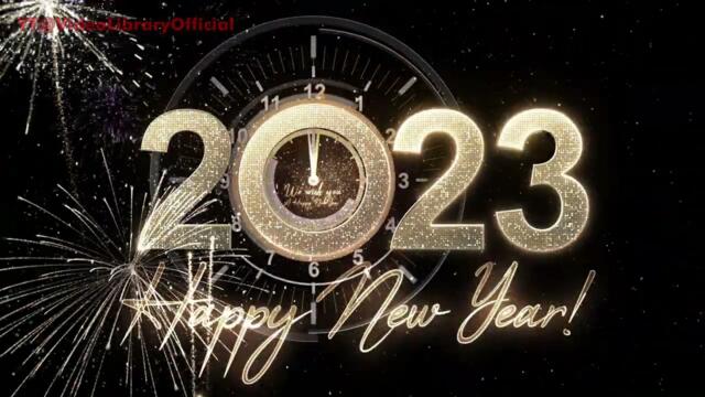 Happy New Year 2023 #countdown  4K Video Animation with Background Music & SFX