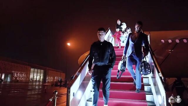 Cristiano Ronaldo arrives in Saudi Arabia