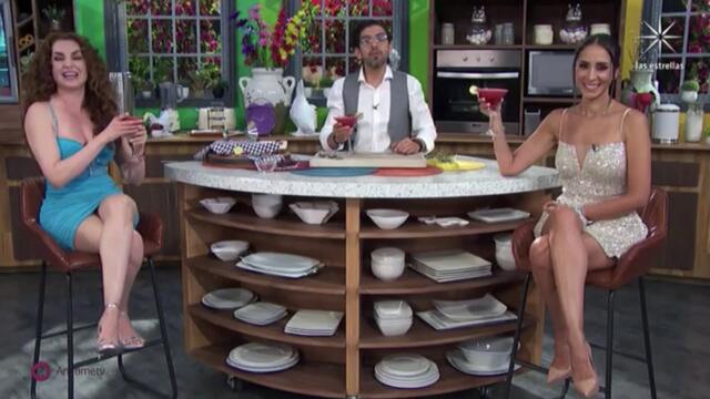 Cynthia Urías Sparkling Dress Mayte Carranco Blue Dress