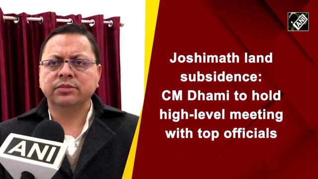 Joshimath land subsidence: CM Dhami to hold high-level meeting with top officials
