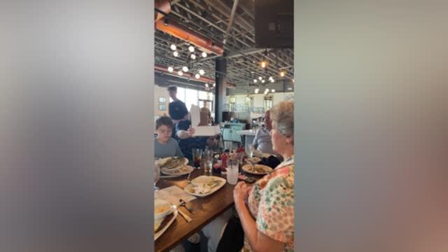 Grandma Surprised With Cupcakes And Military Grandson For Birthday