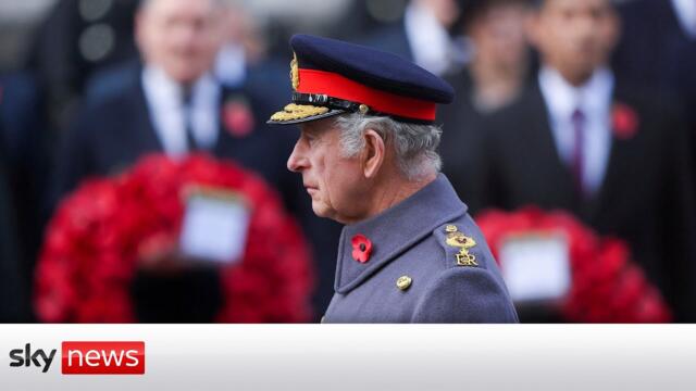 In full: King Charles leads Remembrance Day service