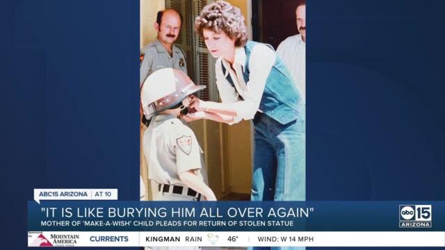 Statue of first Make-A-Wish child stolen in Phoenix late Tuesday night