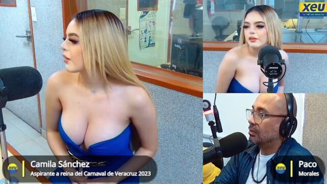 Camila Sánchez, aspirante a reina del Carnaval de Veracruz 2023