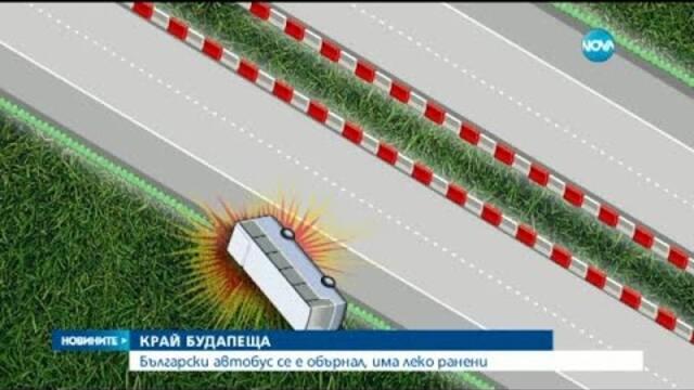 Български автобус се преобърна на магистрала в Унгария - Новините на Нова (14.07.2015г.)