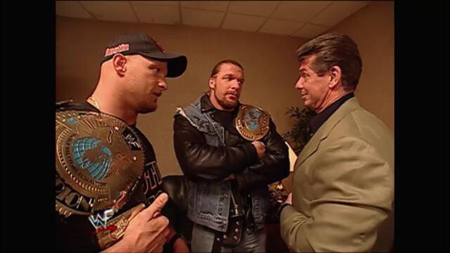 Mr. McMahon meets with Stone Cold & Triple H