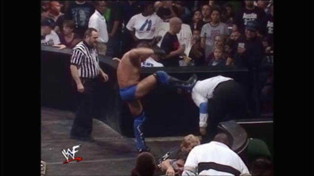 Mankind vs Ken Shamrock to retain the WWF Hardcore Championship
