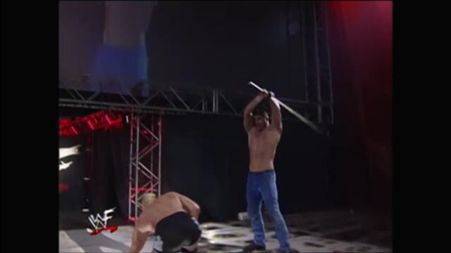 Hardcore Holly vs Bart Gunn to retain the WWF Hardcore Championship