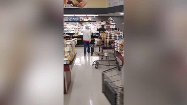 Soldier Surprises Grandma In Grocery Store After Her Husband Went Into Hospice | Happily TV