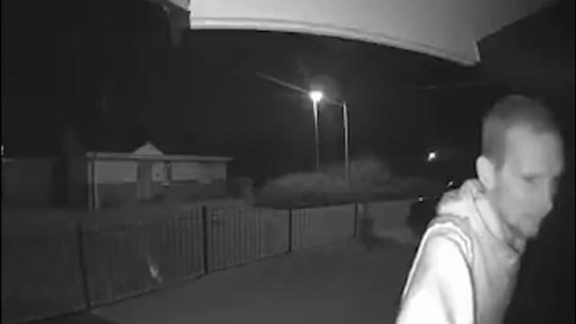 Would-be thief attempting to break into 15 homes in one night caught on doorbell footage