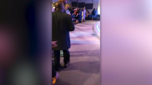 Dancing Dad Falls Over As Navy Daughter Surprises Him