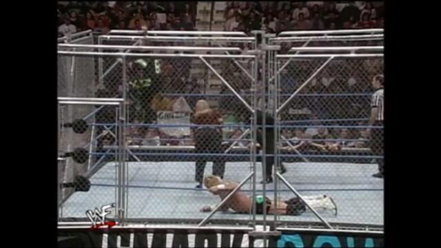 New Age Outlaws vs The Hardy Boyz  in a Steel cage match