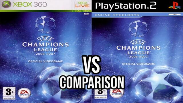 FIFA UEFA Champions League 2006- 2007 Xbox 360 Vs PS2