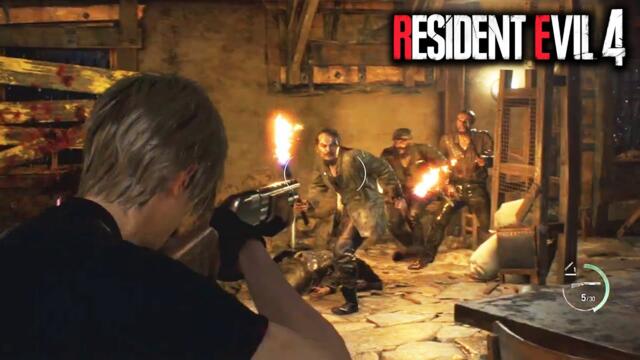 NEW RE4 Remake Cabin Fight Gameplay Looks INSANE!