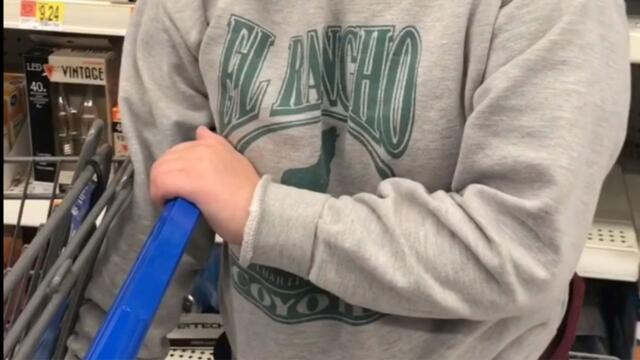 Girl gets into funny back-and-forth with mom after getting her arm stuck in grocery cart