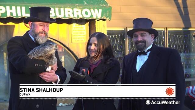 Punxsutawney Phil prepares for the big day