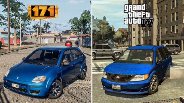 GTA IV vs 171 (GTA Made In Brazil) Direct Comparison - Indie Game VS Triple A - Which Is Better?