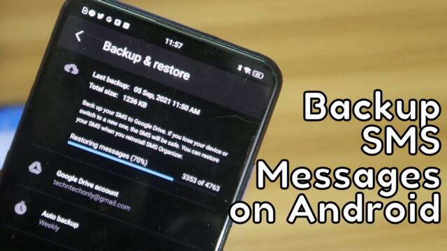 How to backup & restore SMS text messages on Google Drive Daily - Free Android App & No Ads!