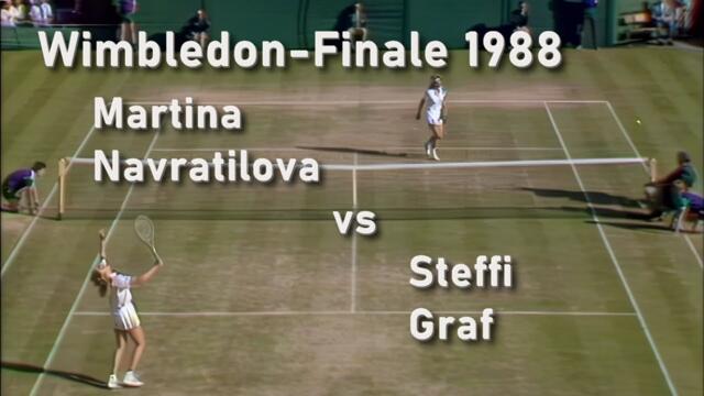 Wimbledon Finale 1988  Martina Navratilova - Steffi Graf (in HD)