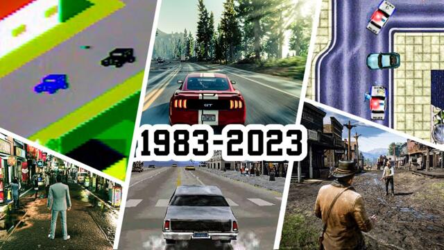 GTA-LIKE VIDEO GAMES EVOLUTION [1983 - 2023]