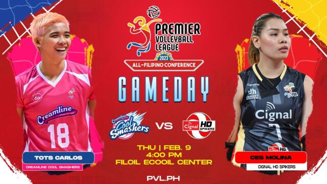 GAME 1 FEB 09, 2023 | CREAMLINE COOL SMASHERS vs CIGNAL HD SPIKERS | ALL-FILIPINO CONFERENCE