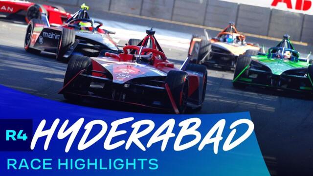 Amazing LAST LAP finish in India | 2023 Greenko Hyderabad E-Prix - Race Highlights