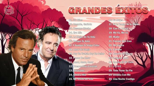 Los 30 Éxitos Puras Románticas Viejitas Pero Bonitas - Julio Iglesias y Dyango